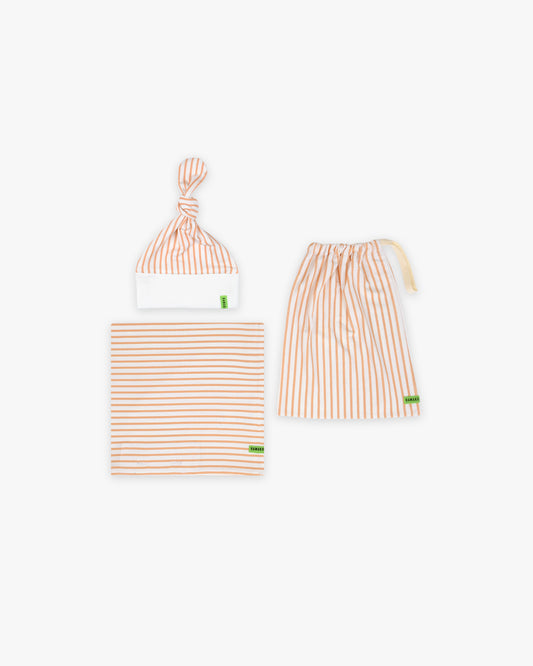 Blanket and Beanie | Striped Solar