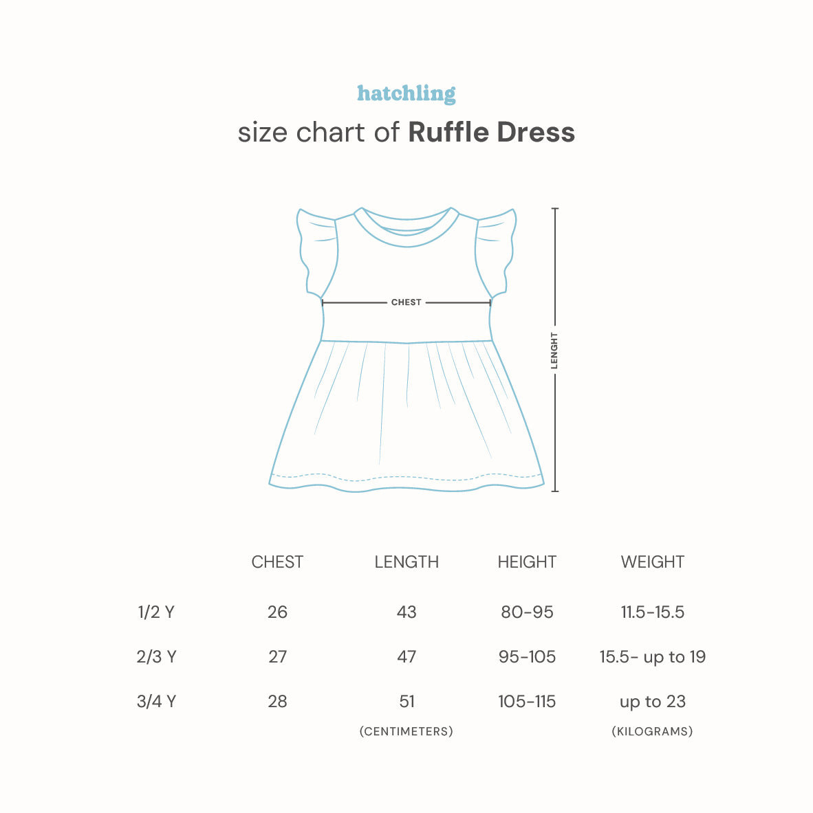 HATCHLING - Ruffle Dress | Waves Coral