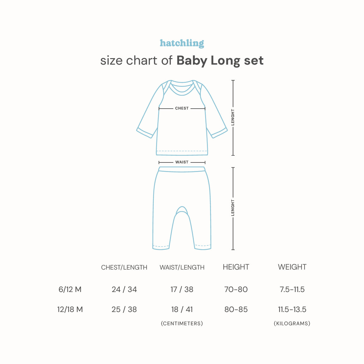 HATCHLING - Baby Long Set | Birdsong